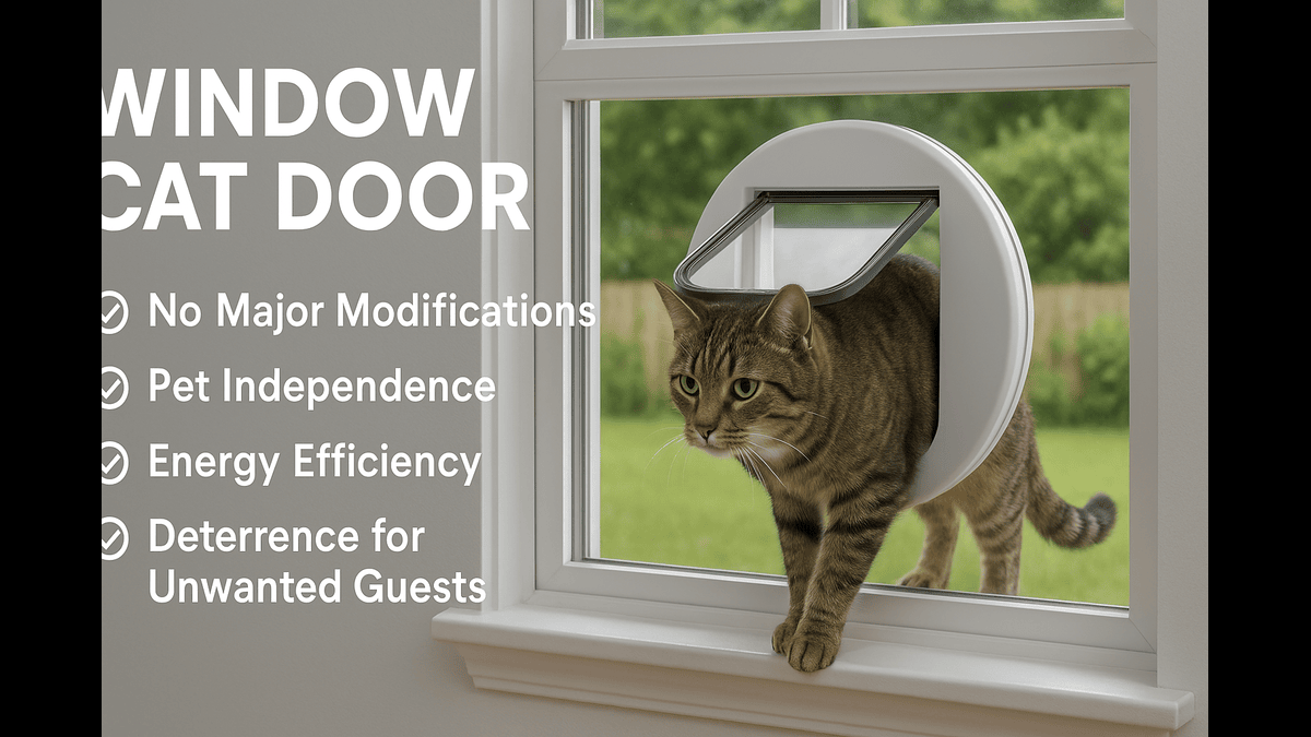 Window Cat Door