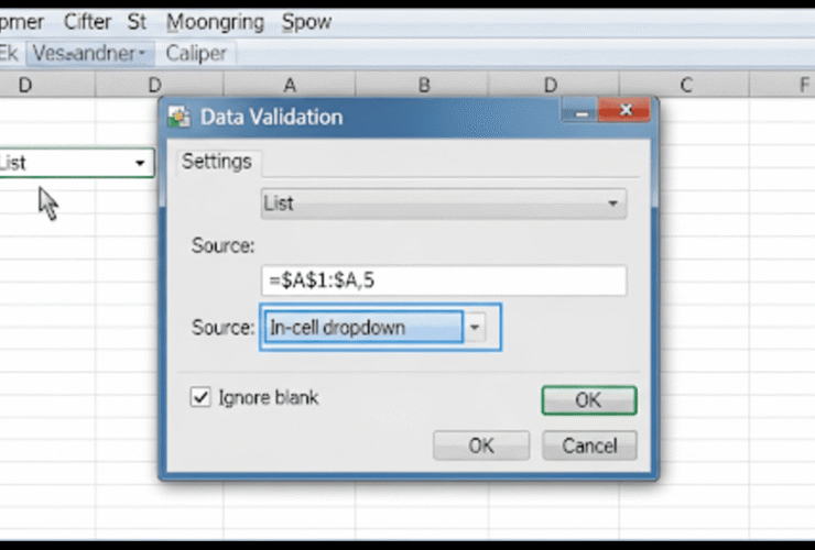 How to Create a Drop-Down List in Excel