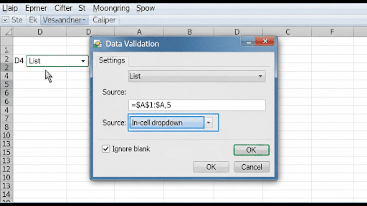 How to Create a Drop-Down List in Excel