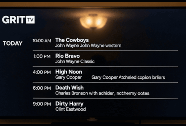 Grit TV Schedule for Today